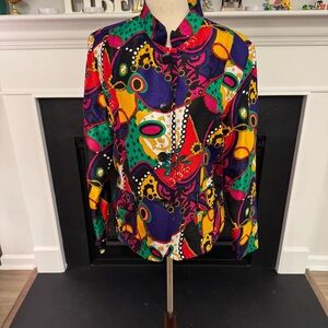 🎭 Joni B. Vintage Multicolor Abstract Print Jacket (M)
